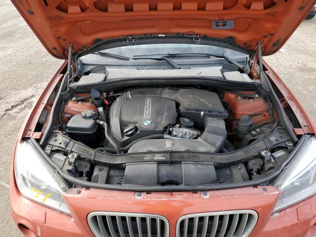 WBAVM5C58EVV91359 - 2014 BMW X1 XDRIVE35I ORANGE photo 11