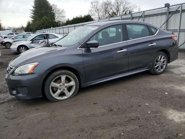 3N1AB7AP2EY256224 - 2014 NISSAN SENTRA S GRAY photo 1