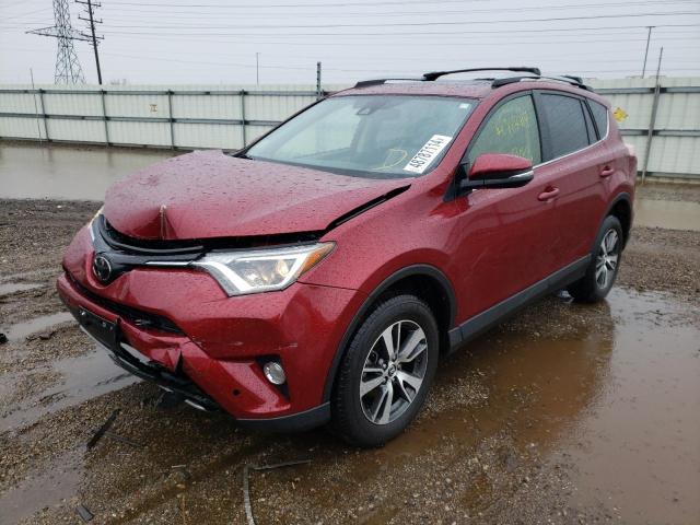 JTMRFREV4JD228205 - 2018 TOYOTA RAV4 ADVENTURE BURGUNDY photo 1