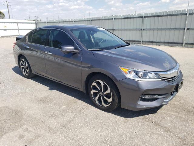 1HGCR3F02GA008571 - 2016 HONDA ACCORD EXL GRAY photo 4