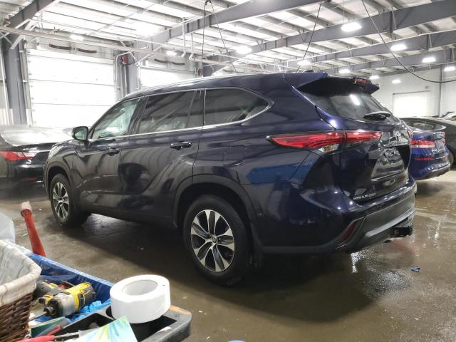 5TDHZRBHXLS521499 - 2020 TOYOTA HIGHLANDER XLE Mavi foto 2