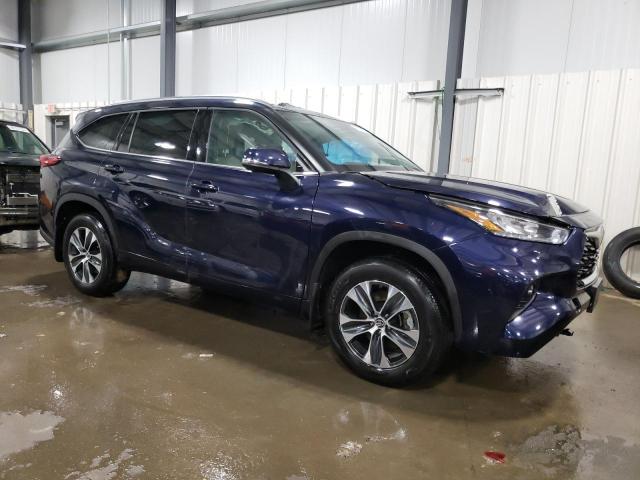5TDHZRBHXLS521499 - 2020 TOYOTA HIGHLANDER XLE Mavi foto 4