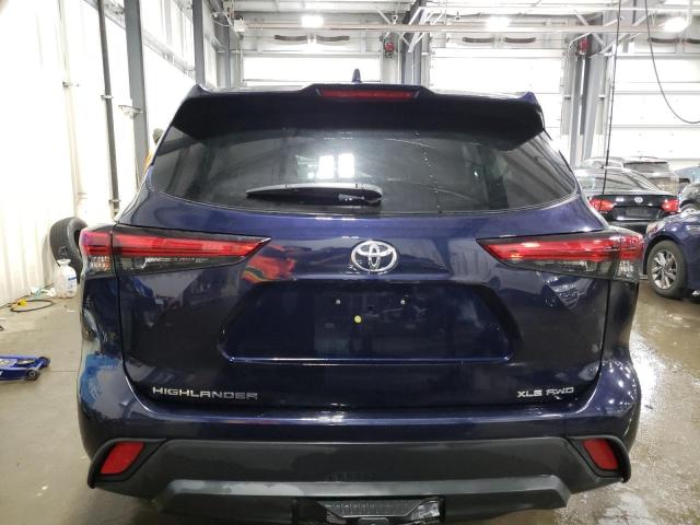 5TDHZRBHXLS521499 - 2020 TOYOTA HIGHLANDER XLE Mavi foto 6
