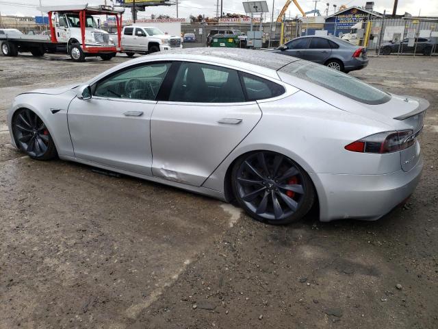 5YJSA1E45HF200781 - 2017 TESLA MODEL S Արծաթագույն լուսանկար 2