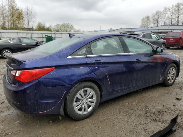 5NPEB4AC1BH242849 - 2011 HYUNDAI SONATA GLS BLUE photo 3