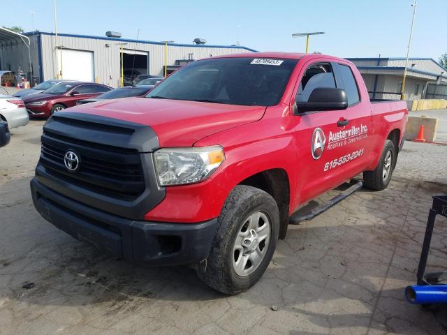 5TFRM5F18EX070336 - 2014 TOYOTA TUNDRA DOUBLE CAB SR/SR5 RED photo 1