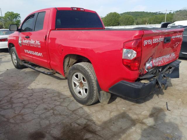 5TFRM5F18EX070336 - 2014 TOYOTA TUNDRA DOUBLE CAB SR/SR5 RED photo 2