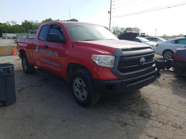 5TFRM5F18EX070336 - 2014 TOYOTA TUNDRA DOUBLE CAB SR/SR5 RED photo 4