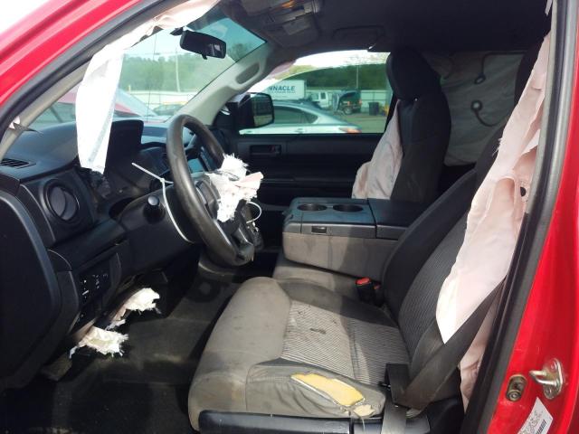 5TFRM5F18EX070336 - 2014 TOYOTA TUNDRA DOUBLE CAB SR/SR5 RED photo 7