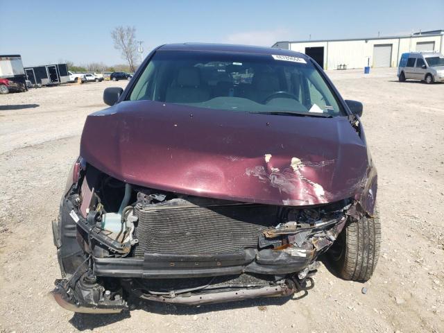 5FNRL5H68BB001485 - 2011 HONDA ODYSSEY EXL MAROON photo 5