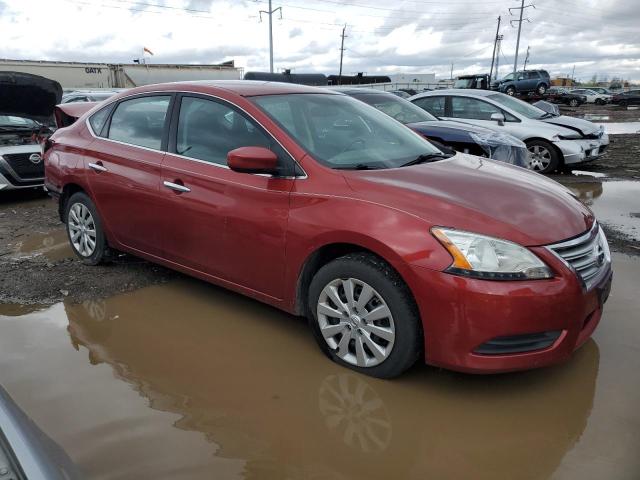 3N1AB7AP4FY246893 - 2015 NISSAN SENTRA S RED photo 4