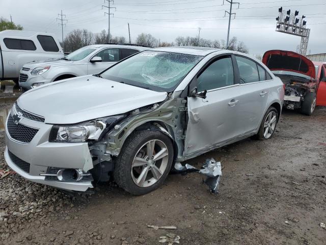 1G1PE5SB4E7111024 - 2014 CHEVROLET CRUZE LT SILVER photo 1