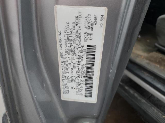 5TBBT44193S417251 - 2003 TOYOTA TUNDRA ACCESS CAB SR5 SILVER photo 12