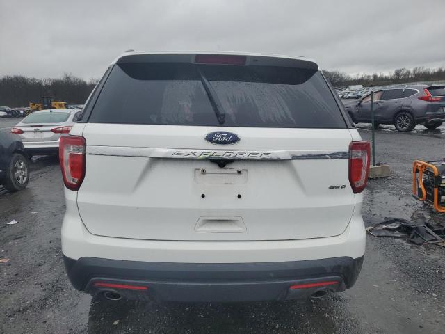 1FM5K8B81GGB03572 - 2016 FORD EXPLORER WHITE photo 6