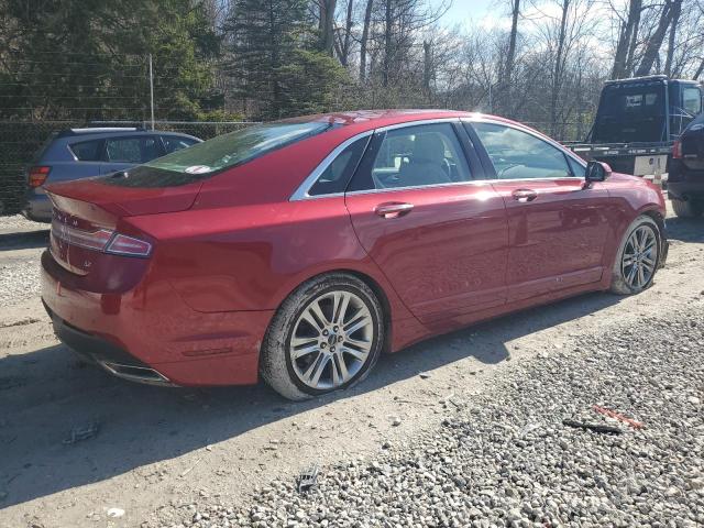 3LN6L2GK4ER810514 - 2014 LINCOLN MKZ RED photo 3