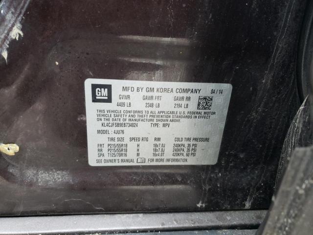 KL4CJFSB9EB734024 - 2014 BUICK ENCORE CONVENIENCE 棕色 照片 13