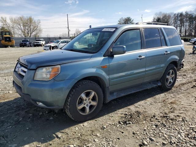 5FNYF18767B032746 - 2007 HONDA PILOT EXL BLUE photo 1