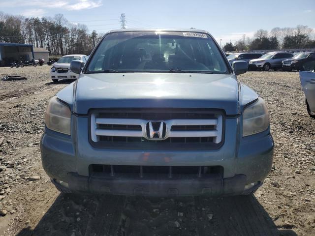 5FNYF18767B032746 - 2007 HONDA PILOT EXL BLUE photo 5