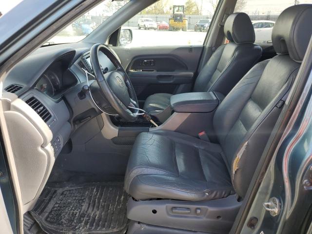 5FNYF18767B032746 - 2007 HONDA PILOT EXL BLUE photo 7