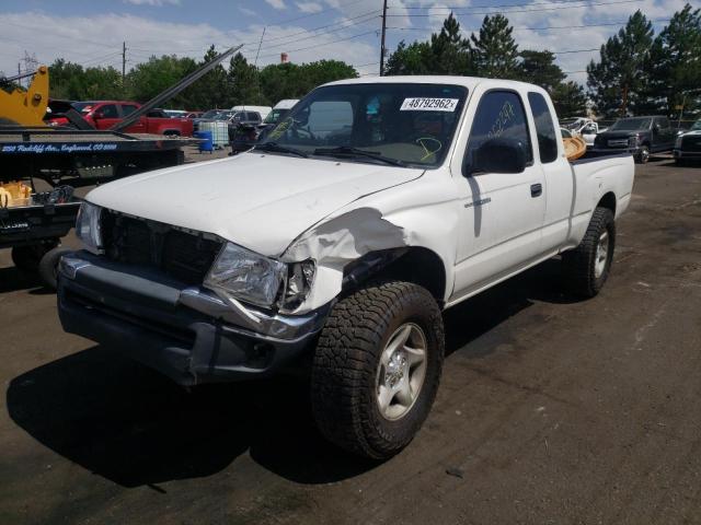 4TAWN72N1YZ632554 - 2000 TOYOTA TACOMA XTRACAB WHITE photo 9