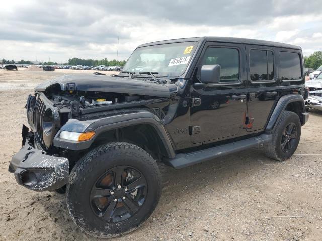 1C4HJXEGXNW105292 - 2022 JEEP WRANGLER U SAHARA BLACK photo 1