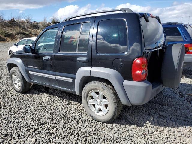 1J4GL48K83W612669 - 2003 JEEP LIBERTY SPORT BLACK photo 2