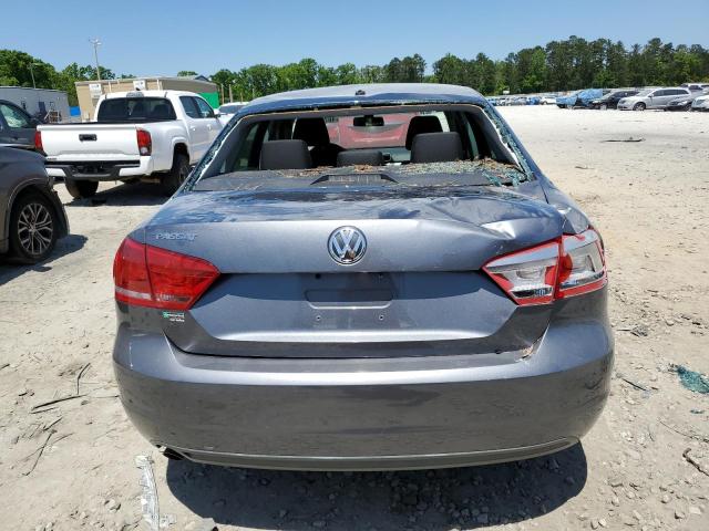 1VWAP7A38DC102472 - 2013 VOLKSWAGEN PASSAT S GRAY photo 6