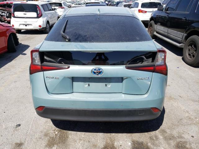 JTDL9RFU2K3009026 - 2019 TOYOTA PRIUS TURQUOISE photo 6