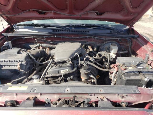 5TETX22N78Z475010 - 2008 TOYOTA TACOMA ACCESS CAB წითელი ფოტო 11