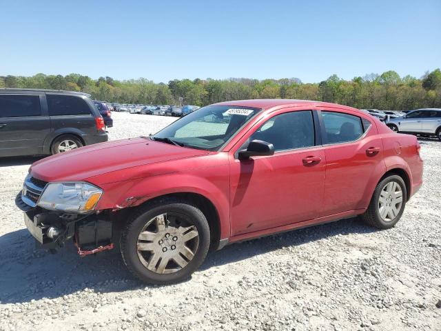 1C3CDZAB7EN151048 - 2014 DODGE AVENGER SE RED photo 1