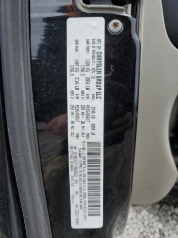 2C4RC1CG1DR634331 - 2013 CHRYSLER TOWN & COU TOURING L BLACK photo 13