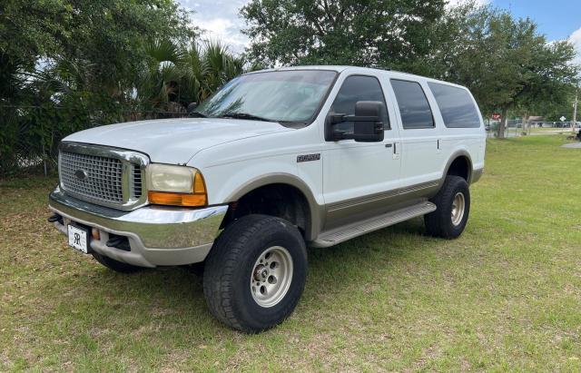 1FMSU43F41EA61436 - 2001 FORD EXCURSION LIMITED WHITE photo 2