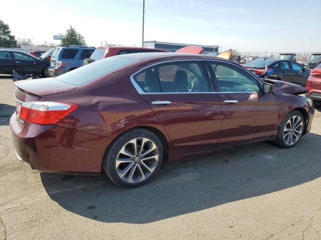 1HGCR2F5XFA223295 - 2015 HONDA ACCORD SPORT MAROON photo 3