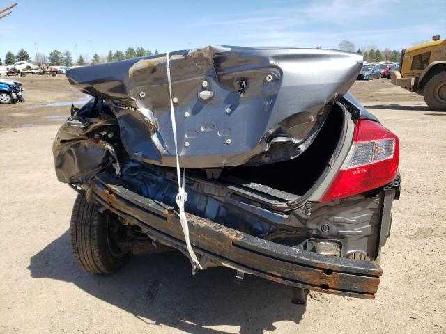 19XFB2F98CE012382 - 2012 HONDA CIVIC EXL GRAY photo 6