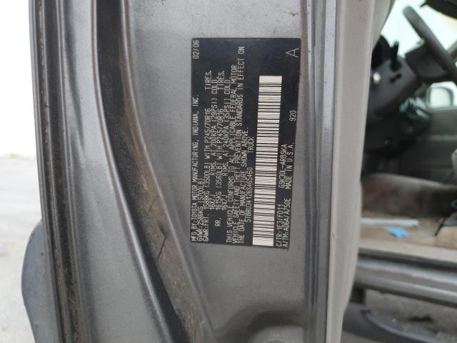 5TBRU34126S465460 - 2006 TOYOTA TUNDRA ACCESS CAB SR5 CHARCOAL photo 12