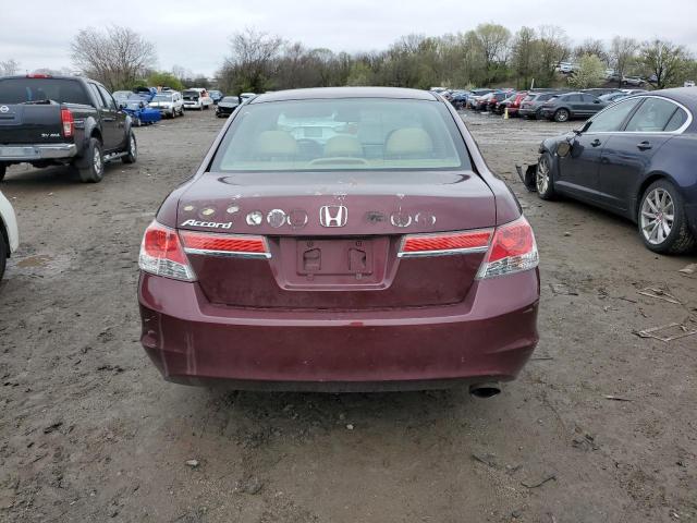 1HGCP2F38CA239365 - 2012 HONDA ACCORD LX BURGUNDY photo 6