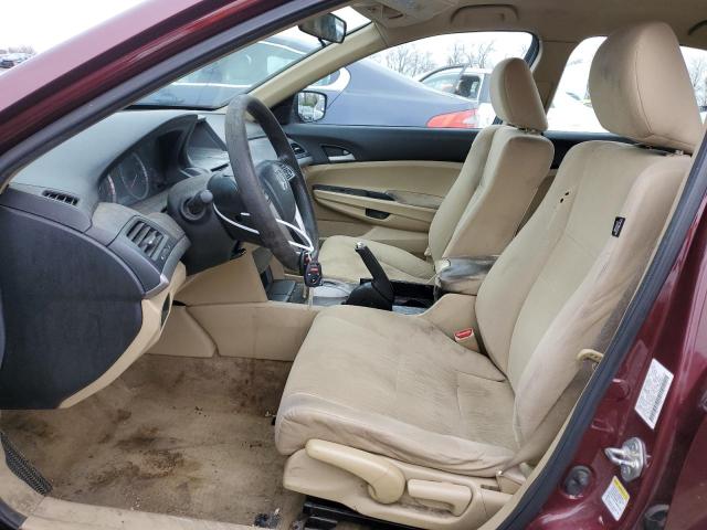 1HGCP2F38CA239365 - 2012 HONDA ACCORD LX BURGUNDY photo 7