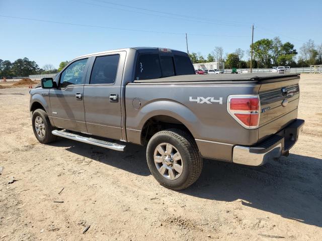 1FTFW1ET7BFC70361 - 2011 FORD F150 SUPERCREW GRAY photo 2