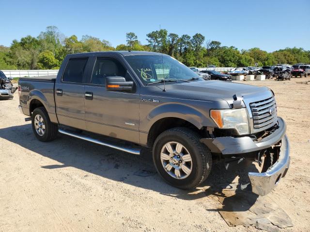 1FTFW1ET7BFC70361 - 2011 FORD F150 SUPERCREW GRAY photo 4