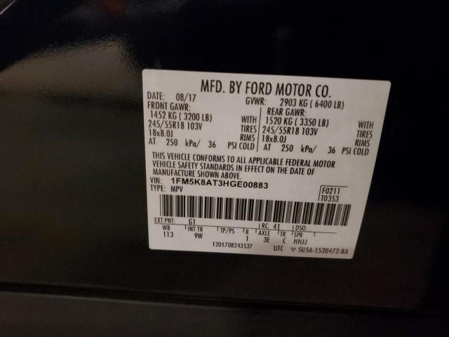 1FM5K8AT3HGE00883 - 2017 FORD EXPLORER POLICE INTERCEPTOR 黑色 照片 13