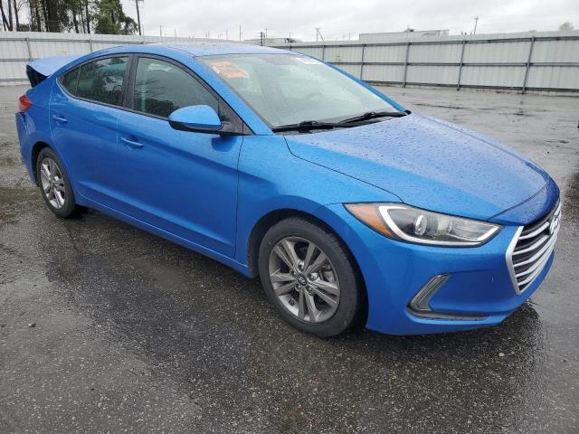 KMHD84LF9HU409602 - 2017 HYUNDAI ELANTRA SE BLUE photo 4