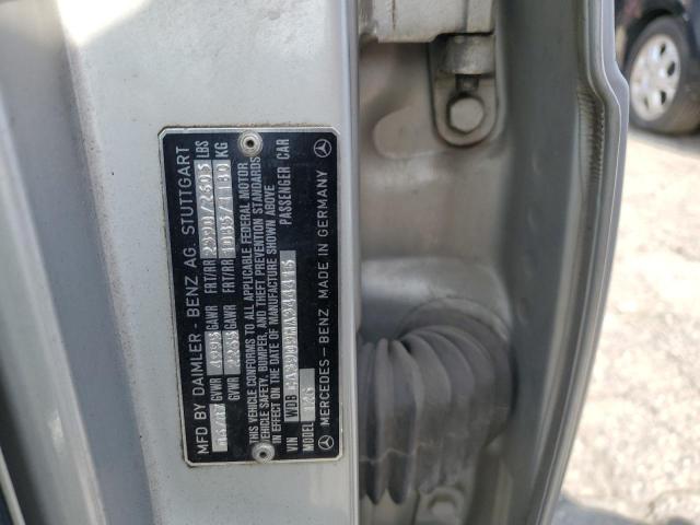 WDBCA39D9HA344416 - 1987 MERCEDES-BENZ 560 SEL SILVER photo 12