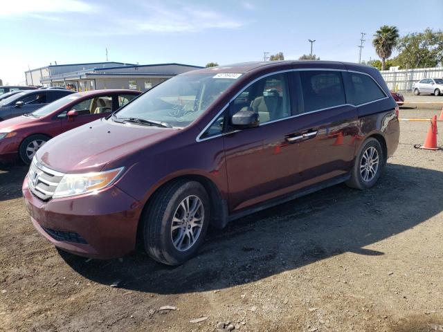 5FNRL5H64DB061654 - 2013 HONDA ODYSSEY EXL BURGUNDY photo 1