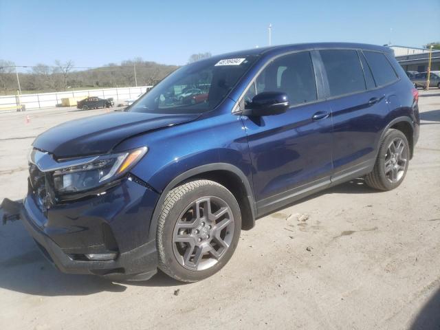 5FNYF7H50NB004407 - 2022 HONDA PASSPORT EXL BLUE photo 1