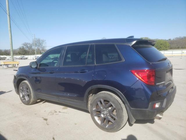 5FNYF7H50NB004407 - 2022 HONDA PASSPORT EXL BLUE photo 2