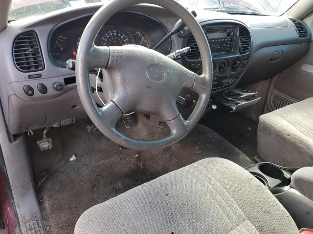 5TBBT44112S223974 - 2002 TOYOTA TUNDRA ACCESS CAB RED photo 8