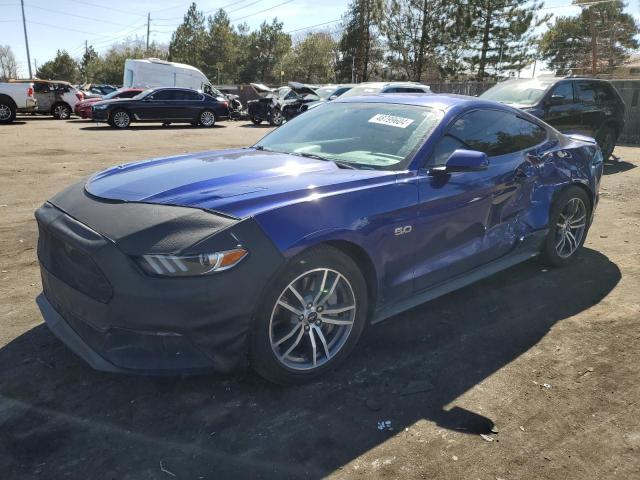 1FA6P8CF7G5303929 - 2016 FORD MUSTANG GT BLUE photo 1