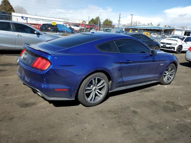 1FA6P8CF7G5303929 - 2016 FORD MUSTANG GT BLUE photo 3
