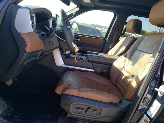 5TFMA5DB9PX111963 - 2023 TOYOTA TUNDRA CREWMAX PLATINUM ლურჯი ფოტო 7