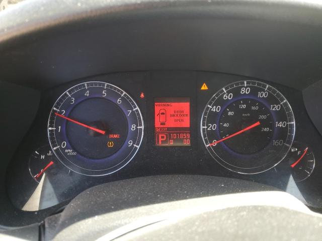 JNKAJ09E48M303401 - 2008 INFINITI EX35 BASE Սև լուսանկար 9